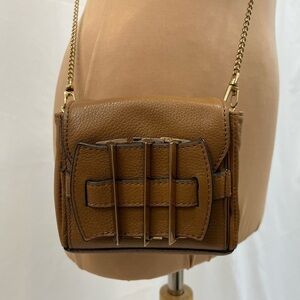 Kelsi Dagger Brown Leather Small Wallet Crossbody Handbag Purse‎